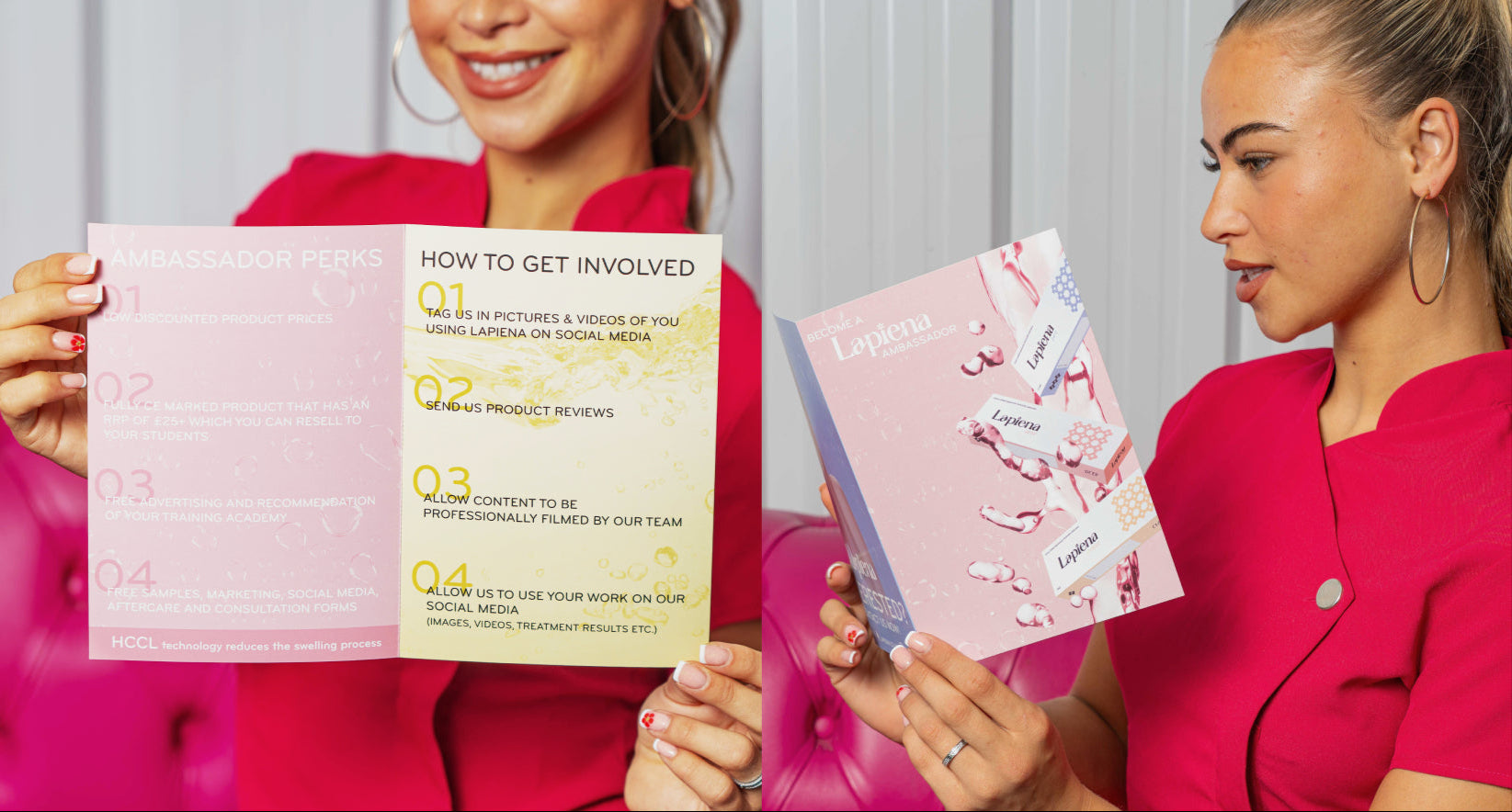 lapiena aftercare booklet and ambassador booklet