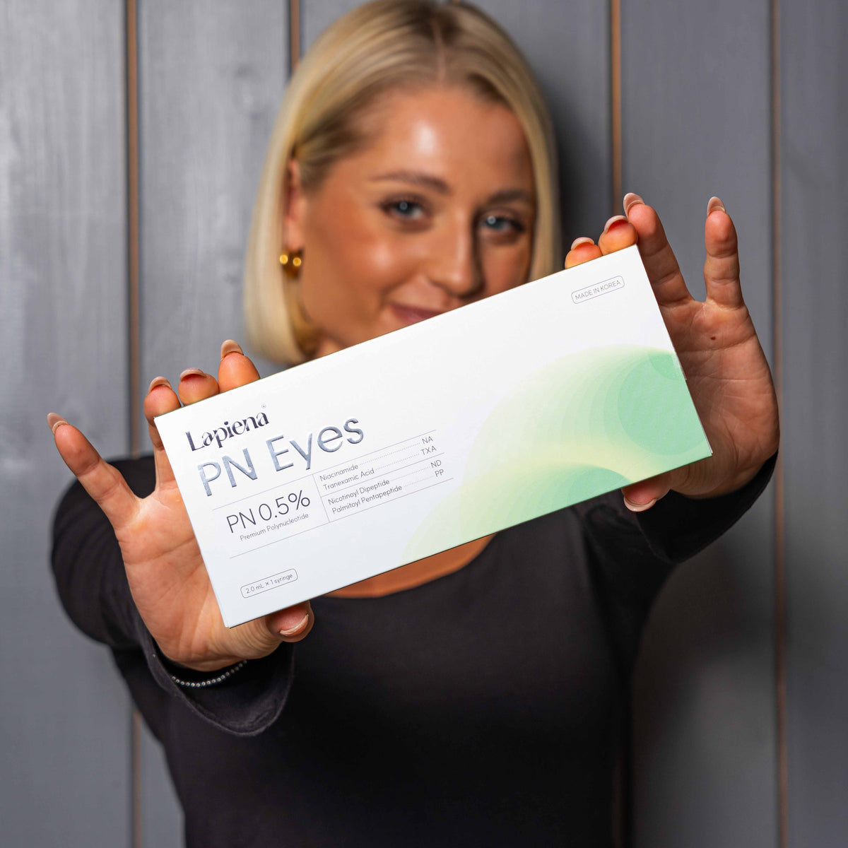 PN Eye Booster in models hands