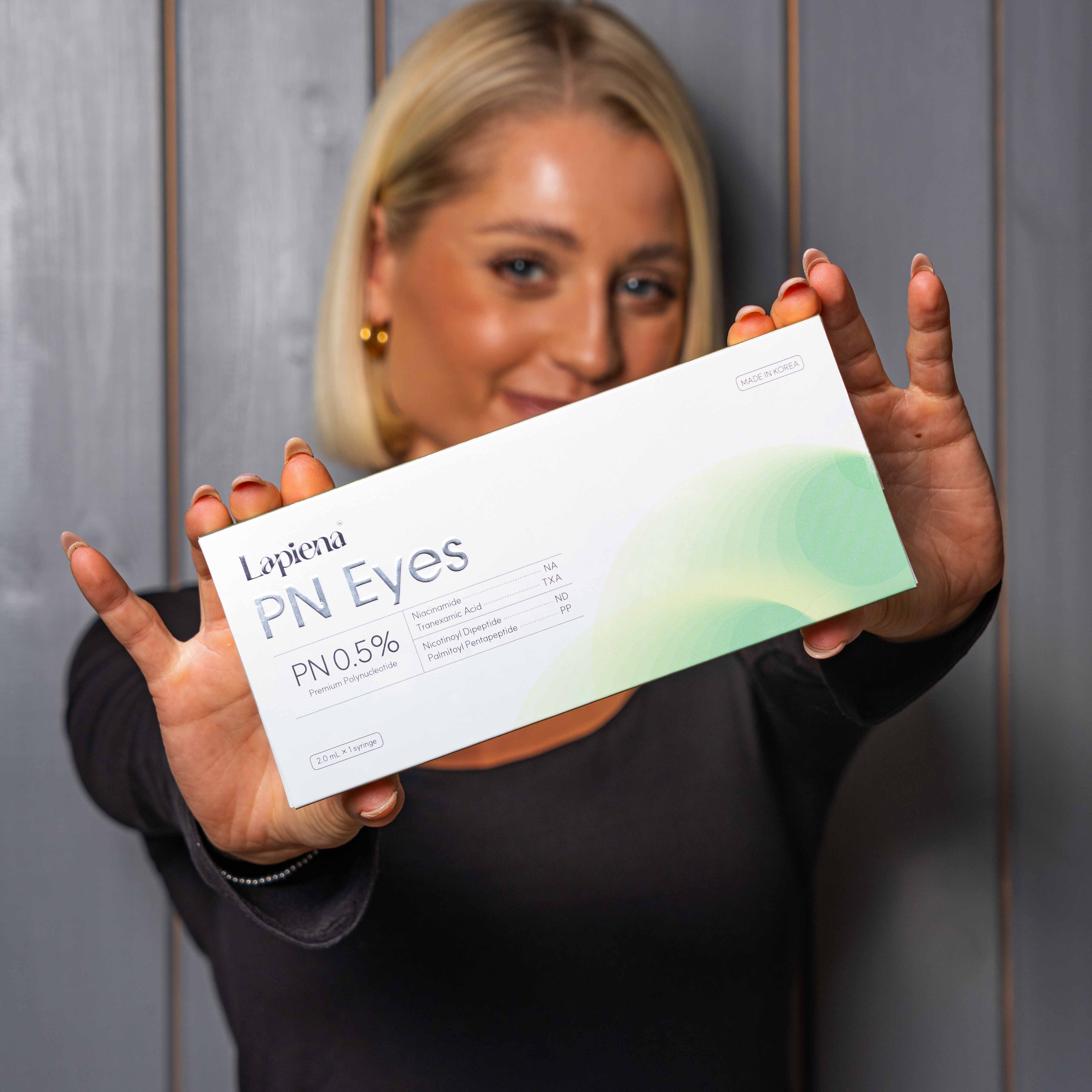 PN Eye Booster in models hands