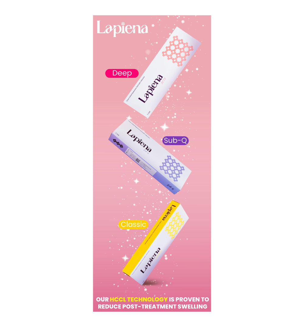 Lapiena Branded roller banner, beauty clinic banner, aesthetic marketing display, professional beauty signage, Lapiena dermal fillers, promotional tools.