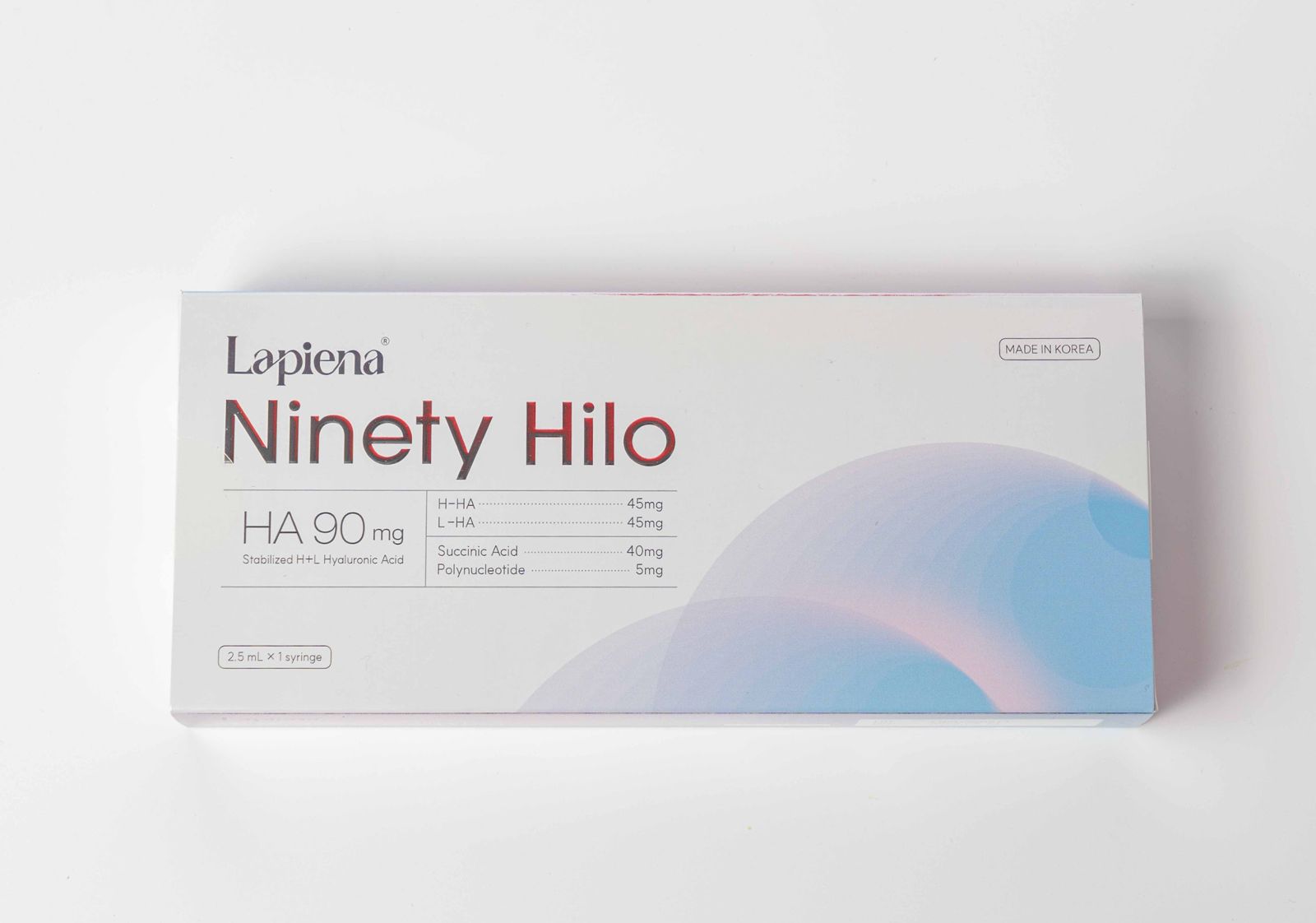 box of Lapiena Ninety Hilo Premium Skin Booster
