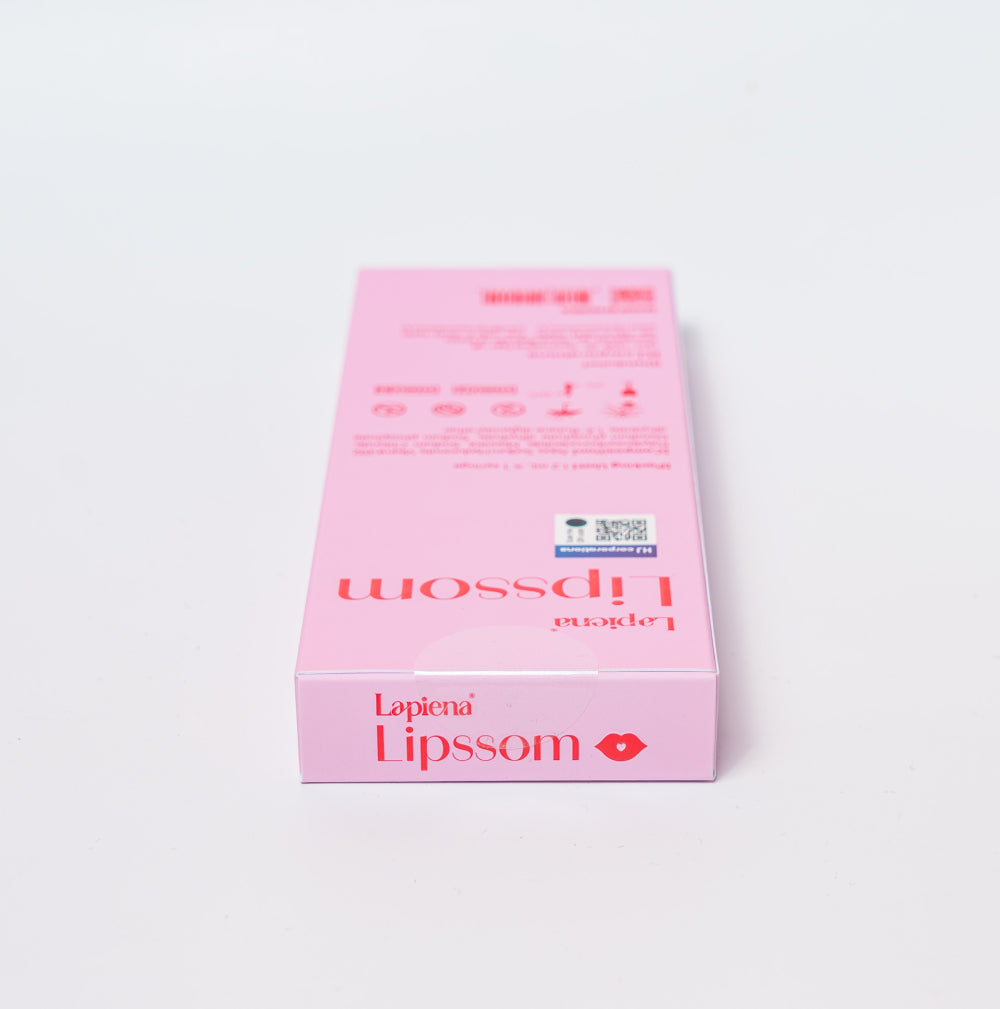 Pink box of Lapiena Lipsson on a white background