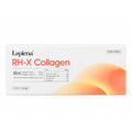 Lapiena RH-X Collagen skin booster product box, featuring a white background with orange and peach abstract wave graphics